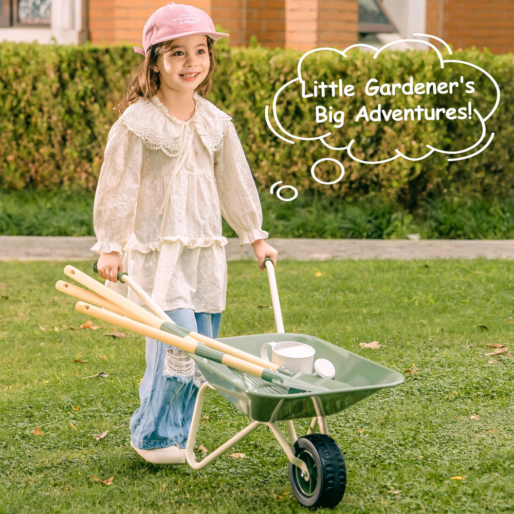 Robotime watering can invites watering practice and sensory exploration in outdoor scenes.