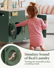 ROBUD vintage green collection image showcases timeless design across kitchen play items.