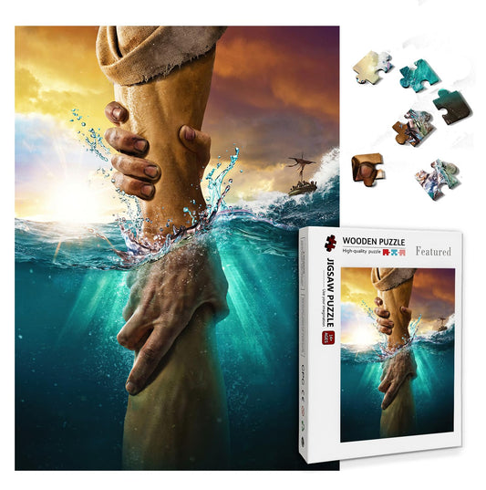 ROCGFSO hand-of-god-puzzle with 1000 pieces and rich colors for mindful evenings.