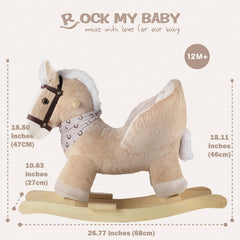 Rock My Baby cushioned seat highlights comfort during longer play sessions.