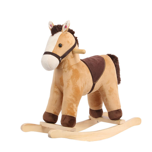 Rock My Baby rocking horse ears sound feature for toddlers.