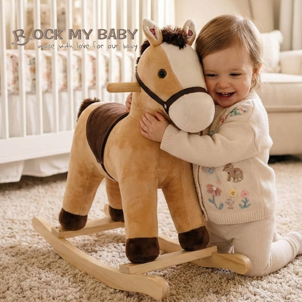 Rock My Baby handles support coordinated movement during play.