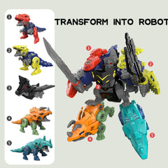 Rockclo dinosaurs with manual screwdriver and instructions for clear kid-friendly assembly.