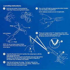 As seen on TV Rocket Copters pack with six copters and launchers.
