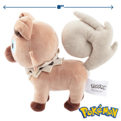 Rockruff plush close-up showing soft fur texture for gentle hugs