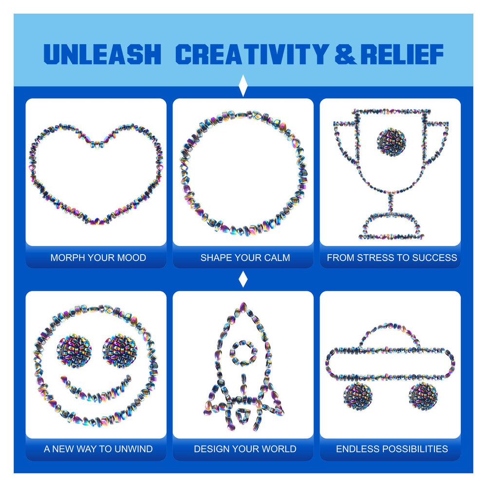RODNM smooth magnetic beads offer a mess-free, reusable sensory tool
