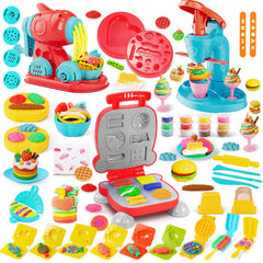 Rodsucs 3in1 dough set ice cream maker for kids encourages imaginative play and taste-building through pretend desserts