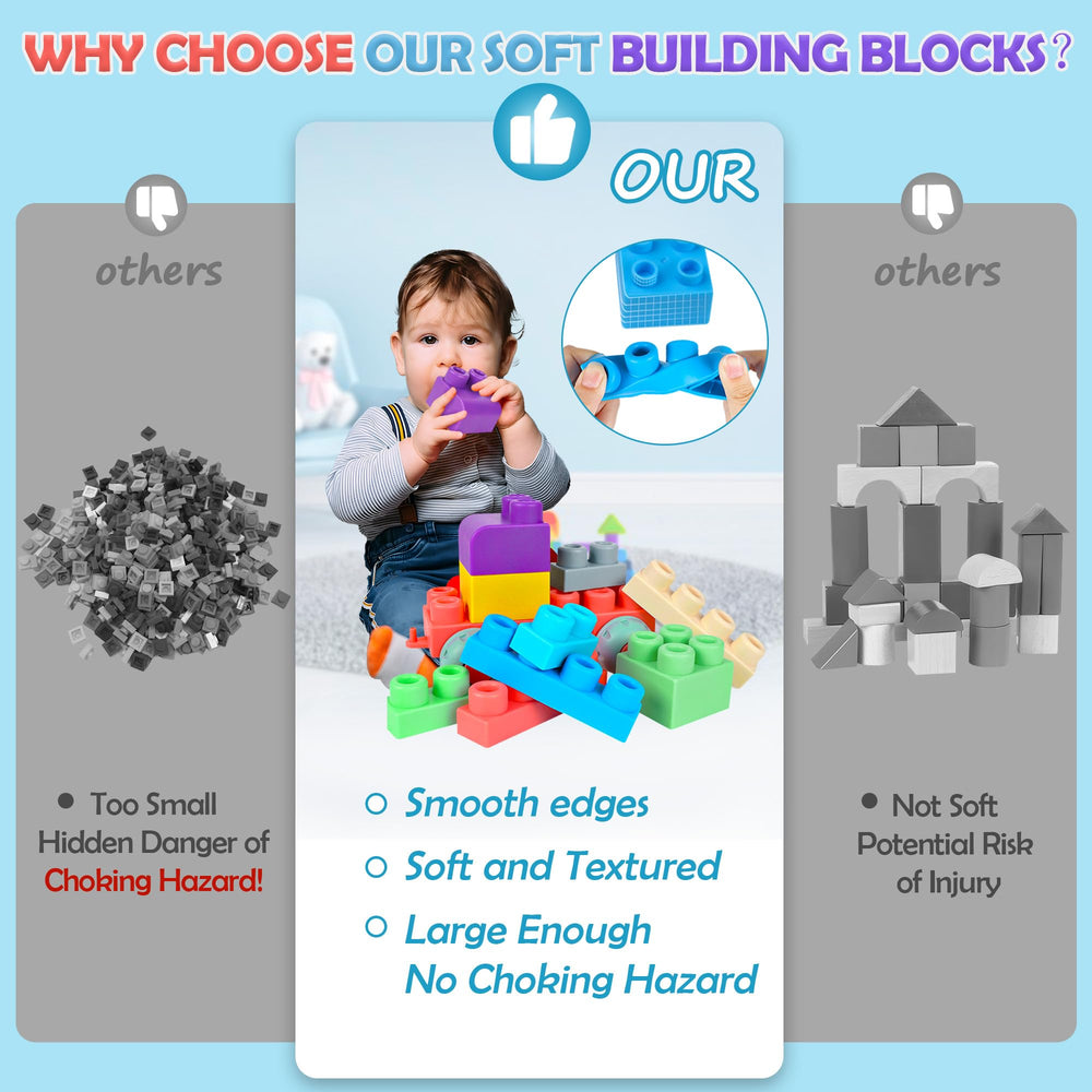 ROHSCE blocks are easy to wipe clean and durable for daily use.
