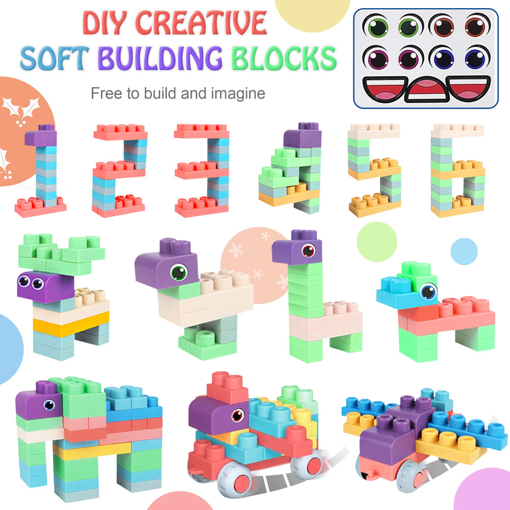 ROHSCE blocks support fine motor skills through grasping and stacking.