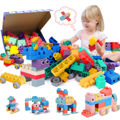 ROHSCE soft building blocks with handheld grip close-up for easy grasp.