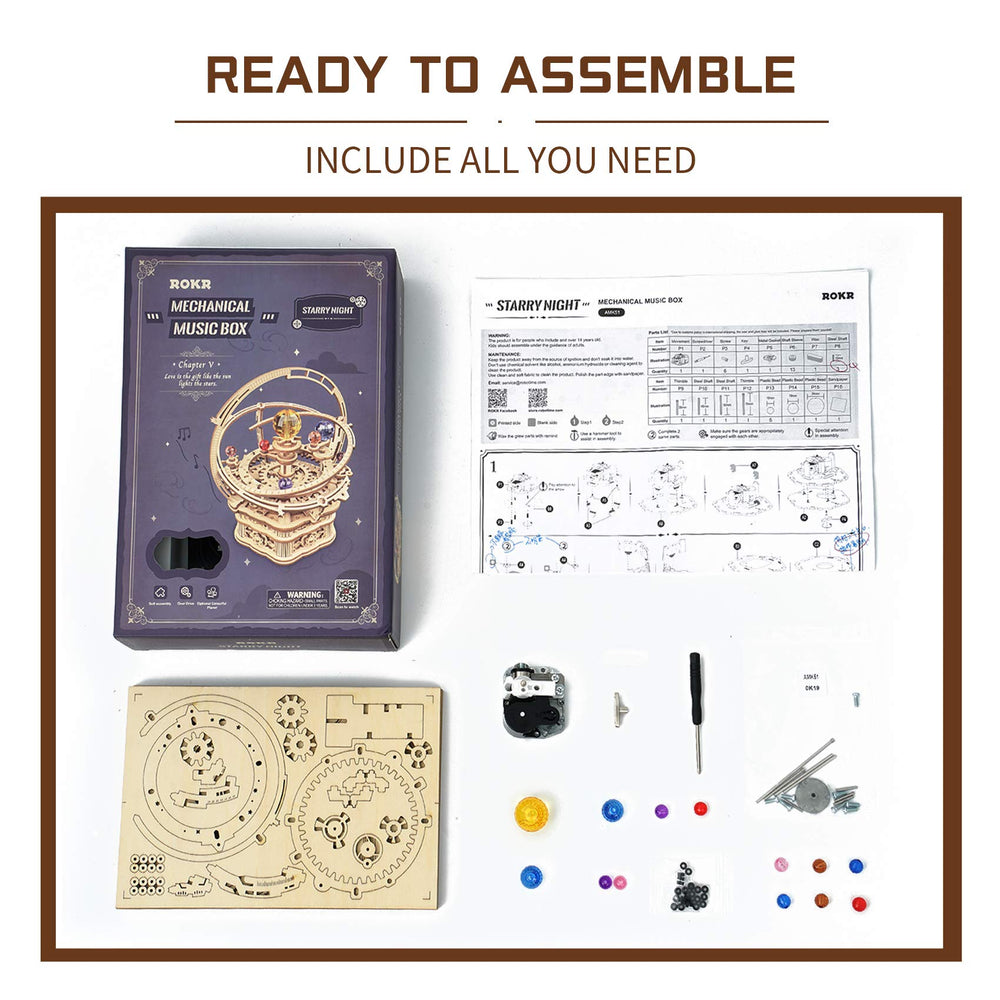 ROKR assembly desk scene highlighting collaborative crafting