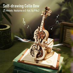 ROKR cello assembly view shows precision fit and step-by-step building process.