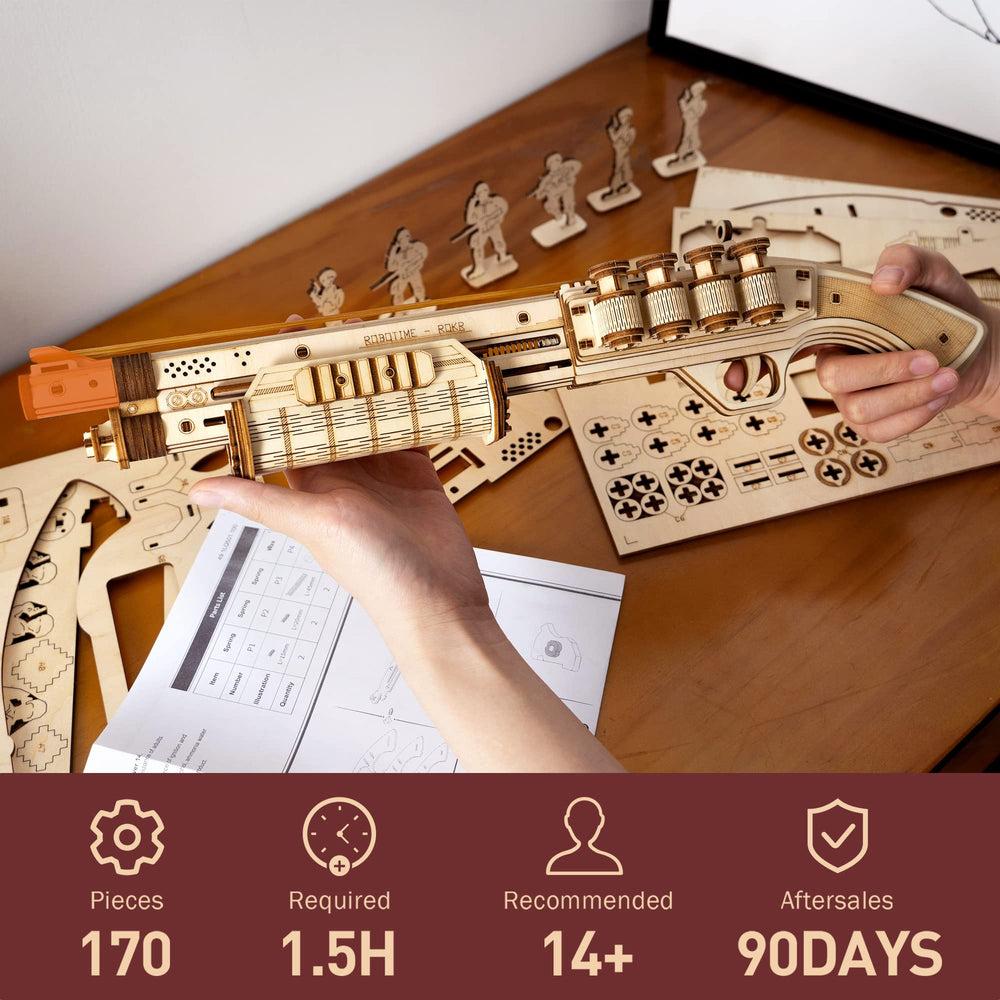 ROKR detailed how-to booklet guides adults and hobbyists through building