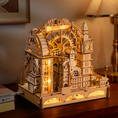 Finished ROKR Marble Travel London model serves as elegant desk art