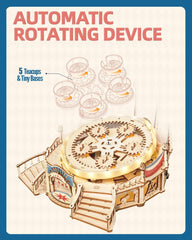 ROKR laser-cut parts exhibit tight-fit precision for easy assembly.