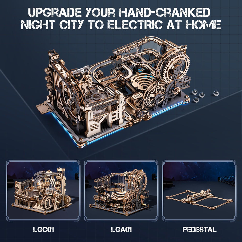 ROKR Marble Night City LGA01 shows dynamic motion for a stylish workspace