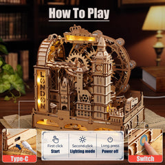 ROKR marble run tracks deliver smooth gliding and satisfying progression
