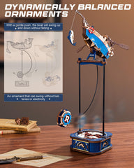 ROKR ocean fisher model kit assembly shows easy steps for a calm, rewarding project.