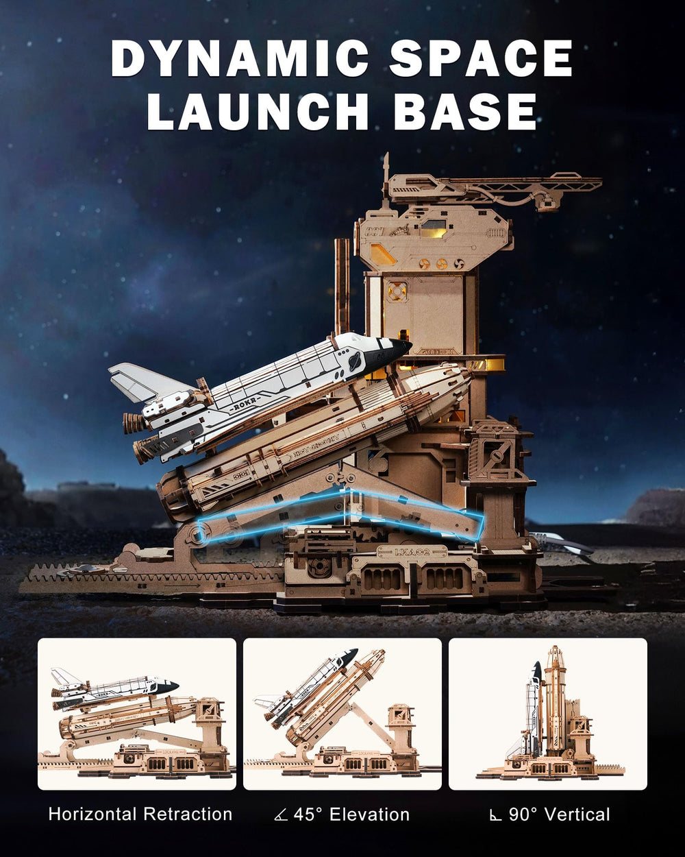 ROKR Space Shuttle desk decor suitable for office, study, or living room.