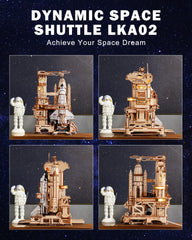 ROKR Space Shuttle instruction guide helps beginners complete the build.
