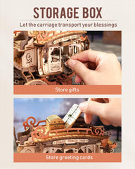 ROKR Stagecoach detailed-model showcases realistic decoration and elegant motifs.