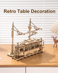 ROKR tram parts laser-cut for precise fitting
