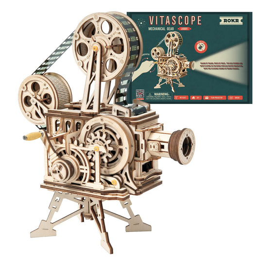 ROKR Vitascope complete model on table highlights precision craftsmanship for adults.