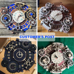 ROKR clock displayed on wall or table enhances decor.