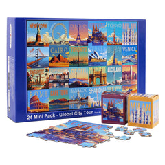 Rokt&razo Global City Tour mini pack pieces for daily puzzle sessions.