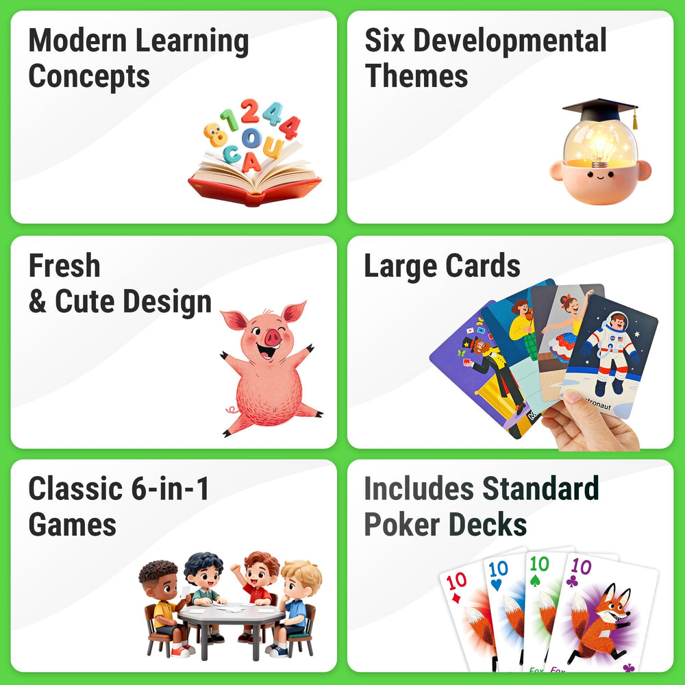 rokt&razo Slap Jack cards bring fruits and vegetables to life for fast-paced learning.