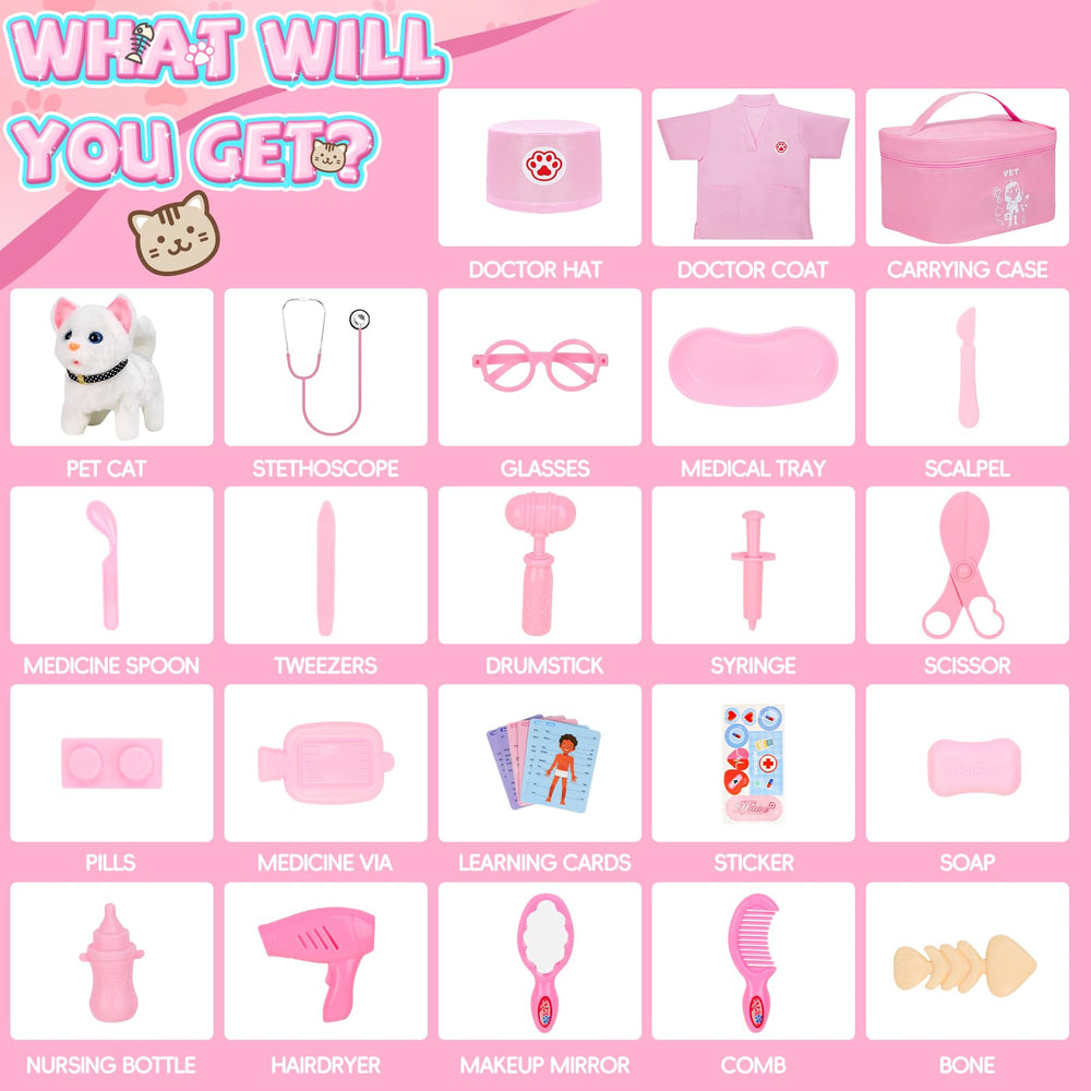 Rolevoria Doctor Kit Kid Playing promotes creativity and pet-care empathy.