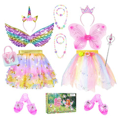 Rolevoria Princess dress with unicorn wings promotes imaginative dress-up play