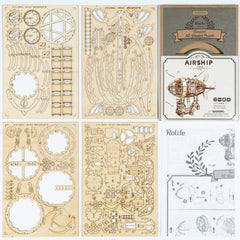 Rolife airship puzzle offers a calm, focused hobby for relax time.