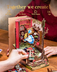 Gift-ready packaging for Rolife Book Nook Fall into Wonder