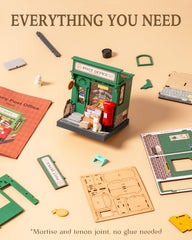 Rolife Century Post Office miniatures enhance craft collections and gifts