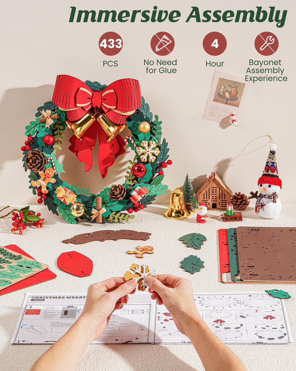 Rolife DIY assembly pack with 433 pieces for adults