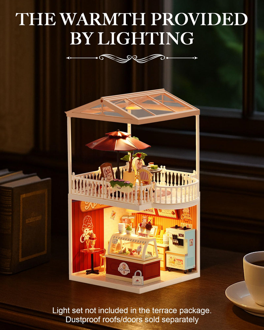 Rolife dollhouse castle-building kit expands creative display options.