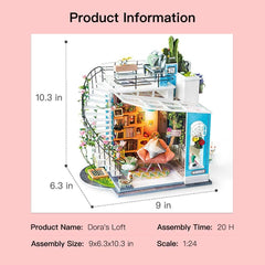 Rolife Dora's Rooftop display setup for stylish showcasing