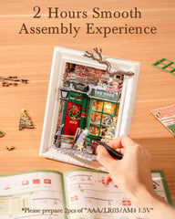 Rolife easy-to-assemble dollhouse kit for a relaxing project.