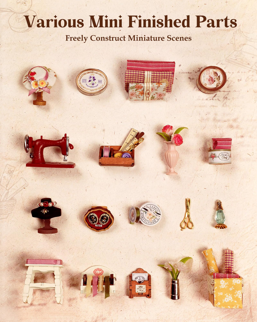 Rolife Elsa's Tailor Shop gift idea image for crafters.