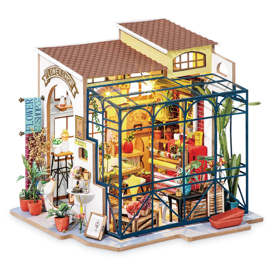 Rolife Emily's Flower Shop interior ready for decorative display