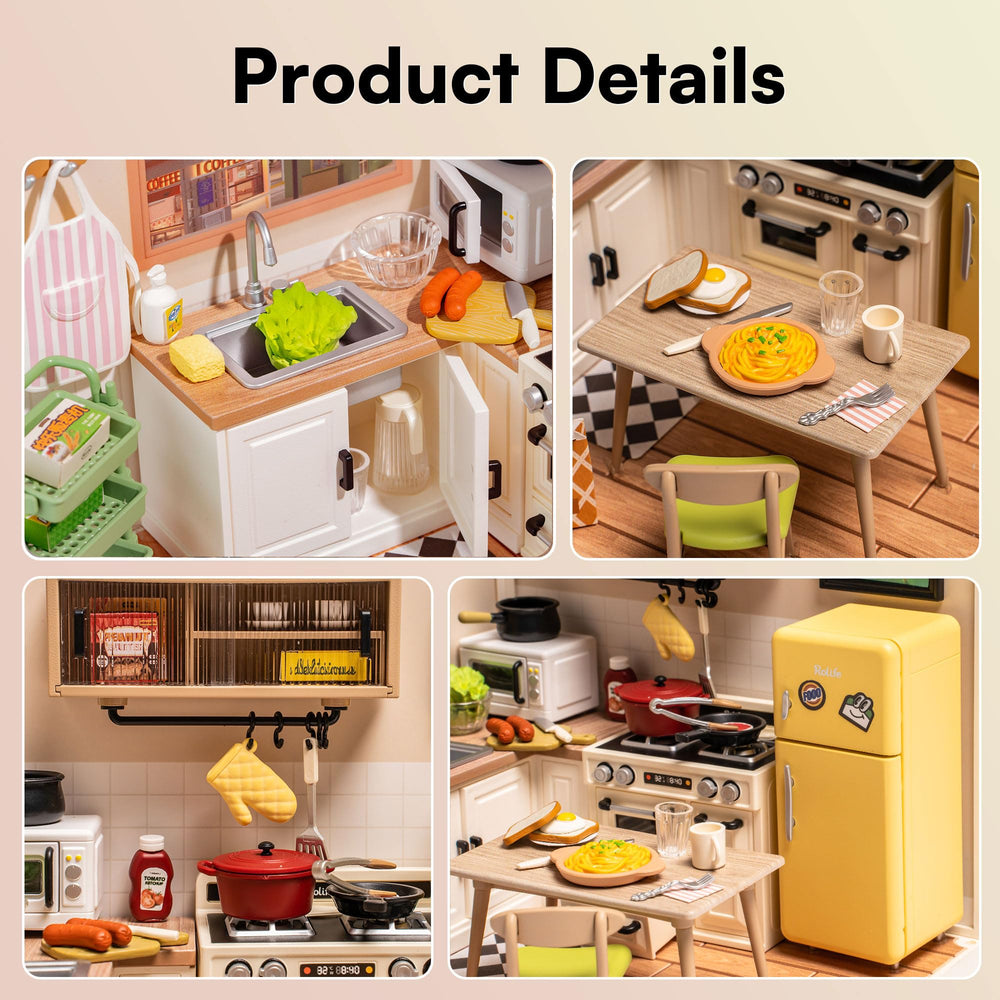 Rolife fridge with snacks cabinet detail adds realism.