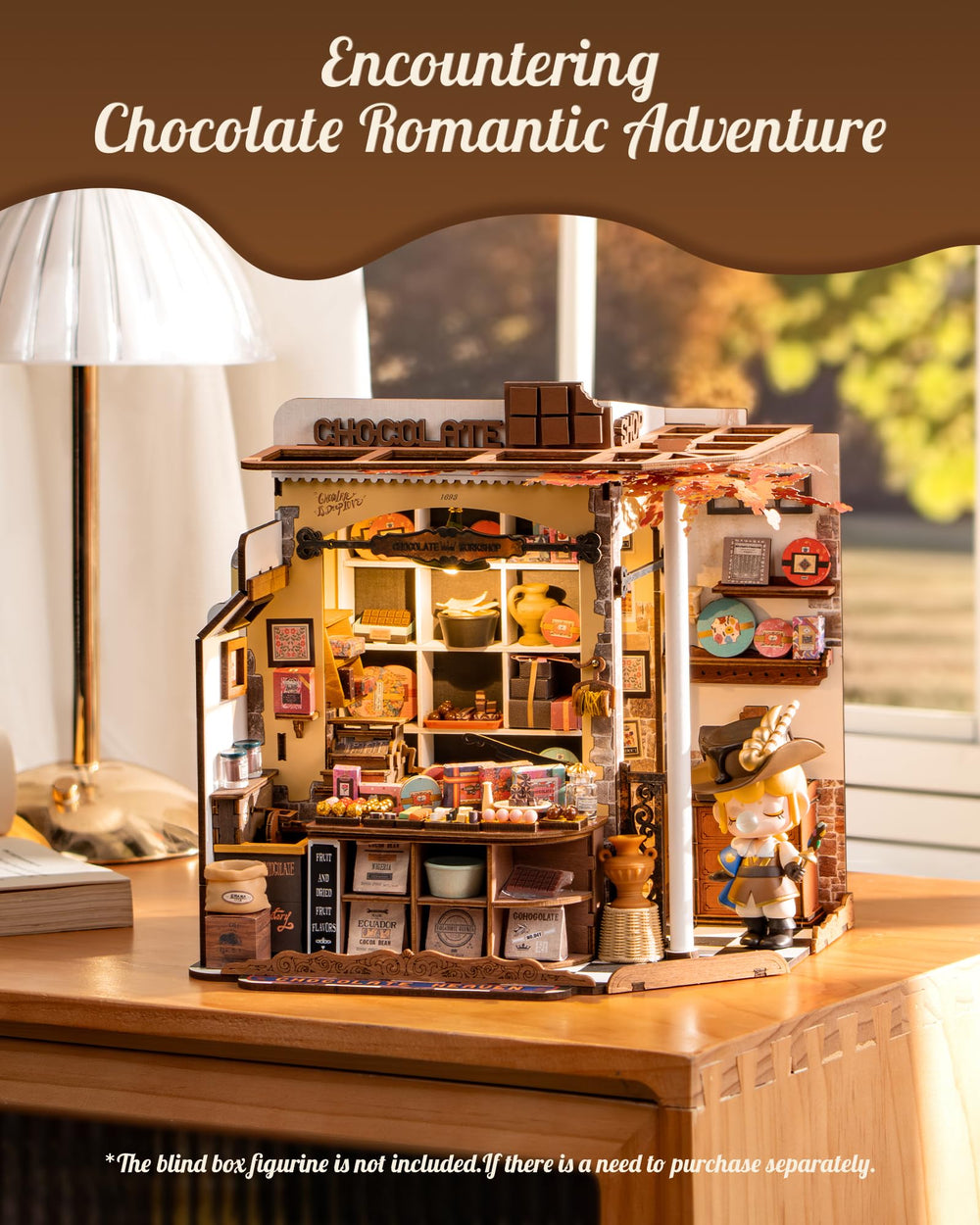 Rolife Henrys Chocolate Shop backroom accessories create depth in dioramas.