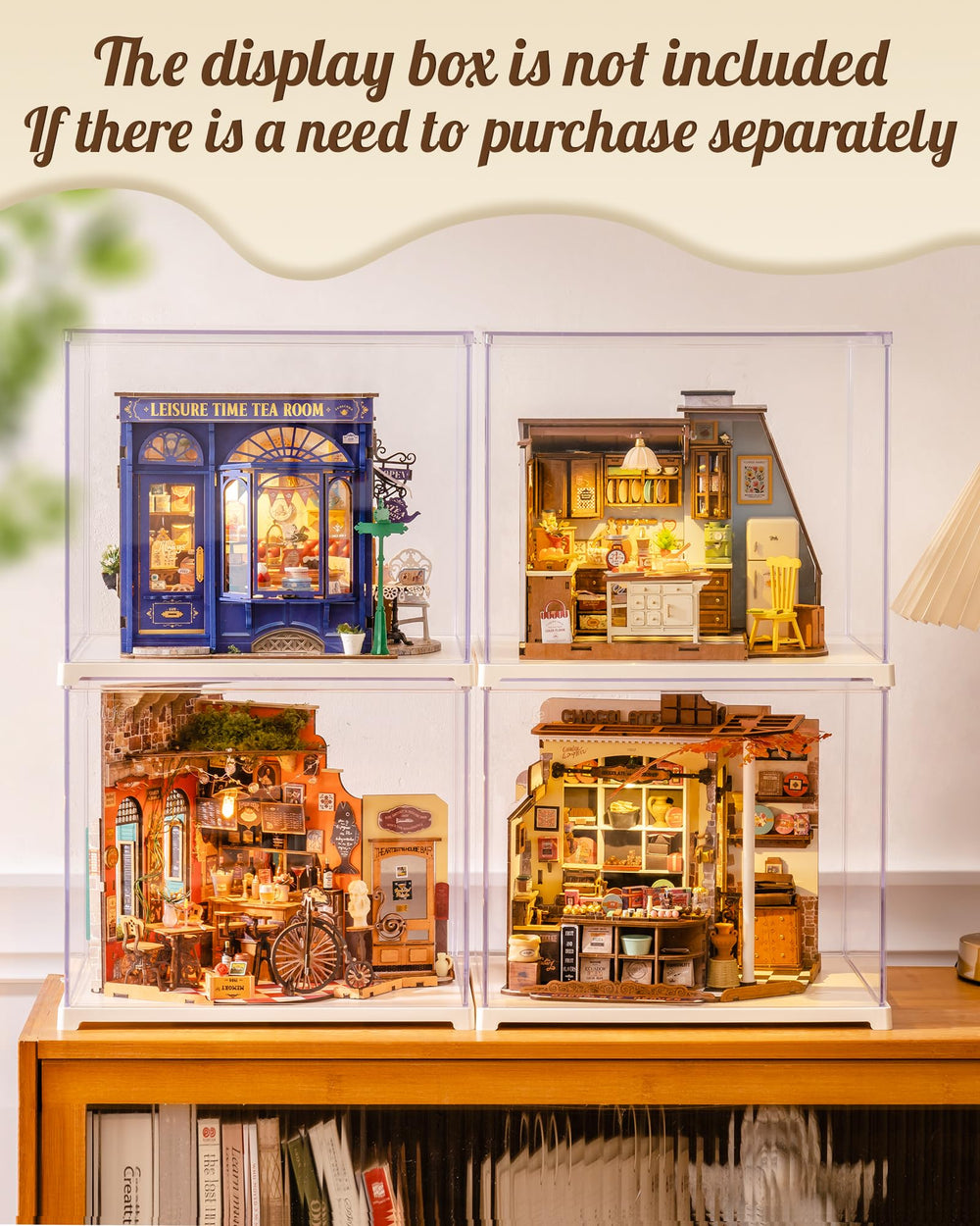 Rolife Henrys Chocolate Shop lighting accents cast warm, inviting tones.