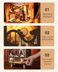 Rolife laser cut wood pieces showing precision craftsmanship