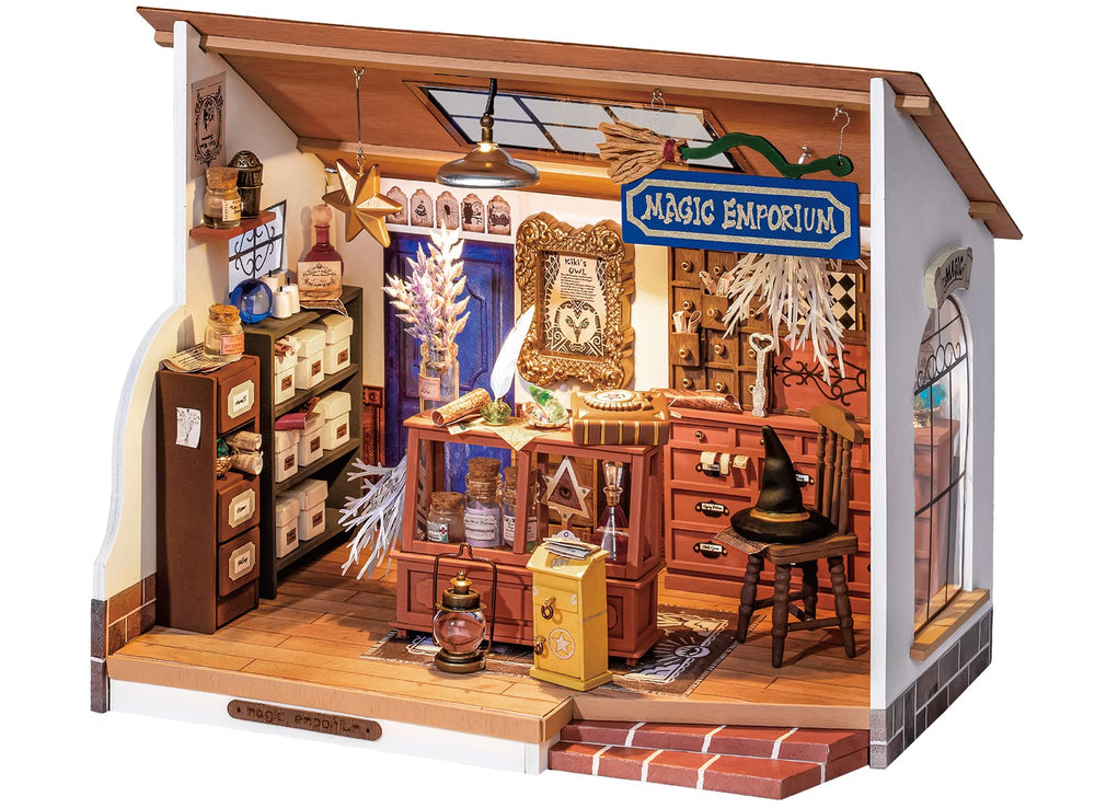 Rolife magic potion store diorama assembly for immersive hands-on crafting