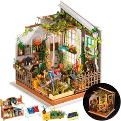 Rolife Miller's Garden miniature house kit parts for precise assembly