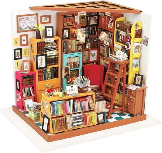 Rolife miniature dollhouse kit tools included for easy setup and clean assembly.