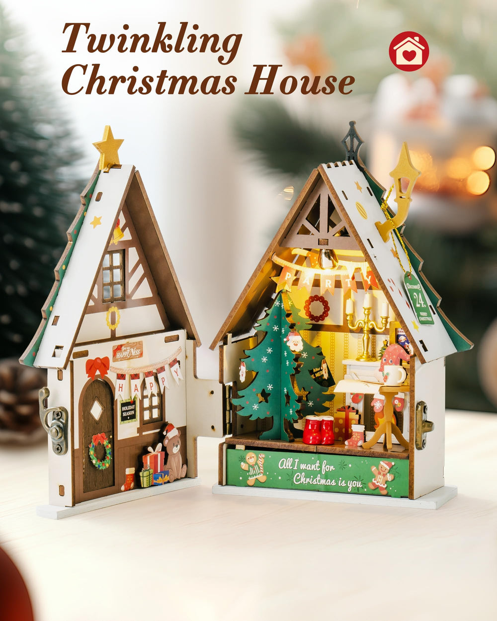 Rolife Miniature Dollhouse Puzzle Assembly highlights quick, enjoyable build for creative gifting.