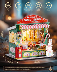 Rolife Miniature House interior with colorful candies for whimsy